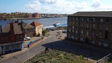 An exterior photo of buildings in North Shields