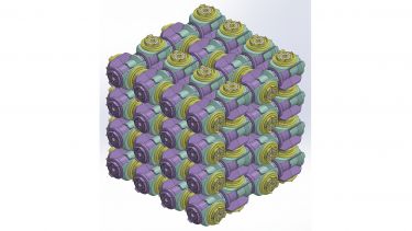 4x4x4 cube lattice structure