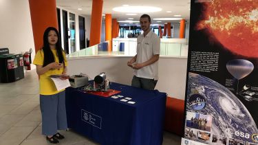 Sunbyte at the undergraduate open day, 2018.