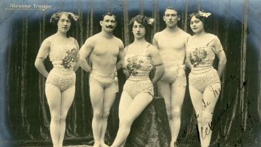A photograph of the Alexime Troupe 