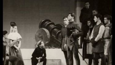 Harry Kroto in a school play with Ian McKellen