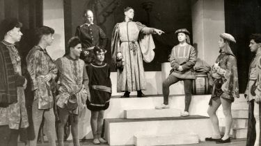 Harry Kroto in a school play.