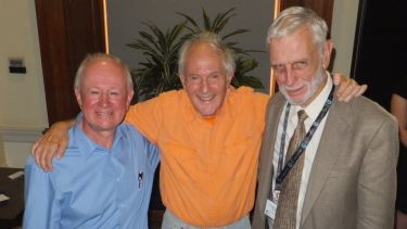 John Maier, Harry Kroto and Don Huffman