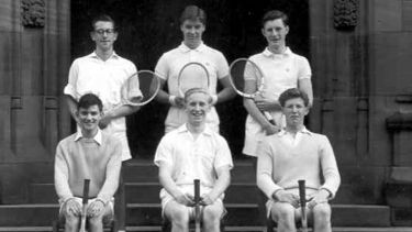 Harry Kroto's school tennis team.