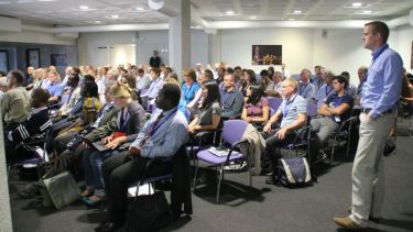 Audience members at the in situ conference