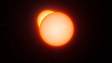 An eclipsing binary star system