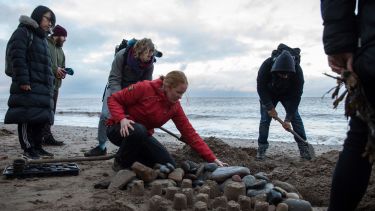 Landscape Management students at Spurn Point