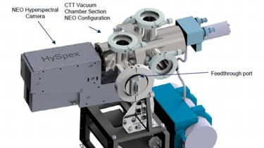 3D illustration of the test tool using the HySpex spectrometer
