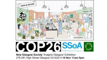 Imagine Glasgow exhibition, COP26, New Glasgow Society.