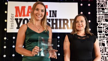 Bethany Cousins wins the Made in Yorkshire Awards. Credit: Insider Made In Yorkshire Awards