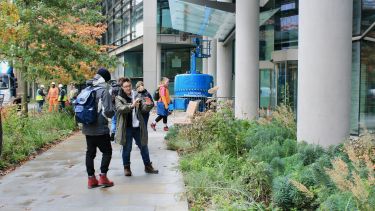Landscape Architecture students explore planting designed by Professor Nigel Dunnett