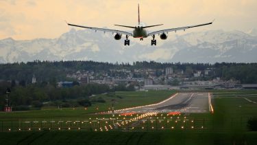 Plane landing