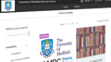 The University of Sheffield External Courses homepage