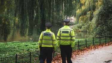 Police officers on patrol