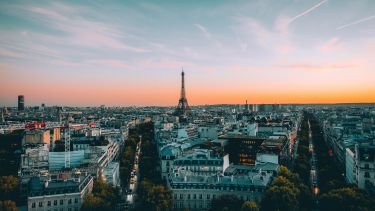 Paris Skyline at Sunset