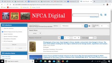 Screenshot of NFCA webpage