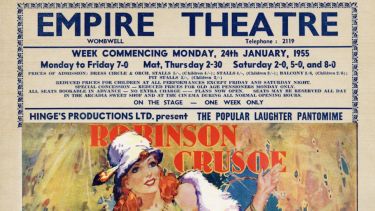 Robinson Crusoe pantomime poster, 1966.