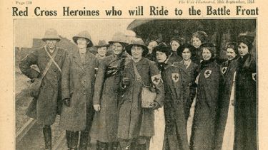 Figure 4. 19th September 1914 – ‘Red Cross Heroines who Rode to the Battle Front’ (University of Sheffield, Special Collections).
