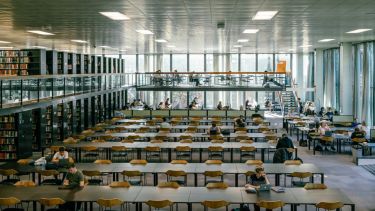 An image of the Reading Room at Western Bank Library