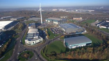 The University of Sheffield AMRC seen from the air