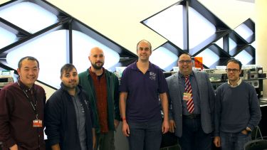 Photograph of the team of colleagues from MEE/EEE beind the new, grant-winning project