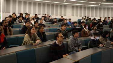 Student attendees for a lecture at the EEE Employability and Skills fair