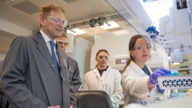 Business Secretary Grant Schapps Visits Royce Hub Building at the University of Manchester