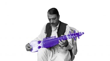 musician playing rubab