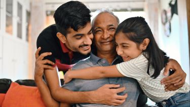 Intergenerational grandparents with grandchildren