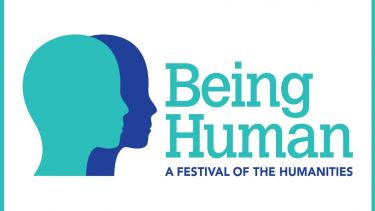 A logo and text showcasing the Being Human festival