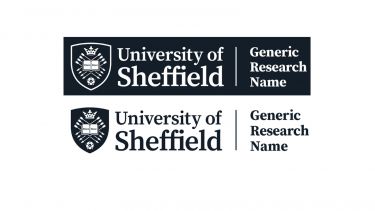 Logo lockup between University of Sheffield and generic research centre