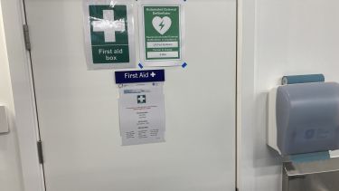 Laboratory for Verification & Validation defibrillator location - door