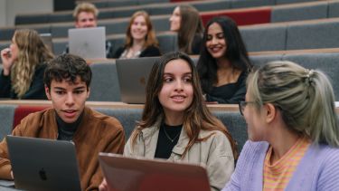 A group of students in a lecture.