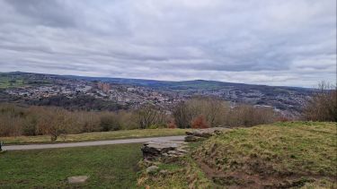Photograph looking out over the city from Bole Hill, Sheffield