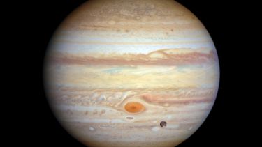 An image of Jupiter captured by the Hubble telescope