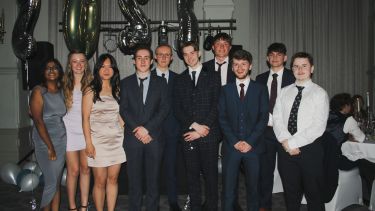 Photo of ACSE student society at the end of year Summer Ball 2022