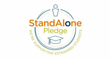 Stand Alone Pledge logo for estranged students 