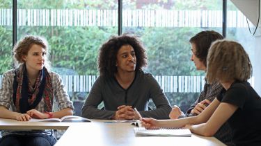 Image from asset bank: Students discussing