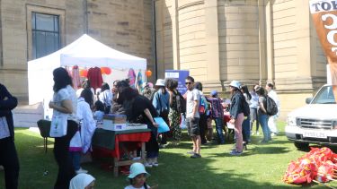 SCI stall busy with activities