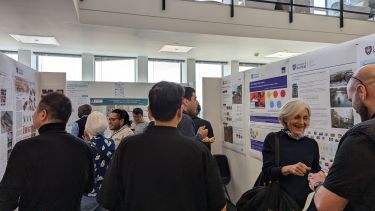 Research poster competition attendees