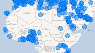 Heat map of our alumni in Africa & Middle East