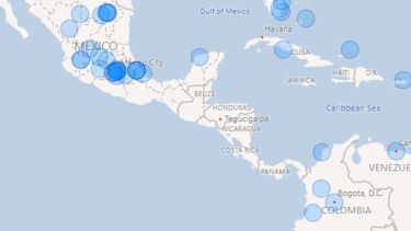 Heat map of our alumni in Central & South America