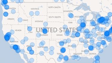 Heat map of our alumni in North America