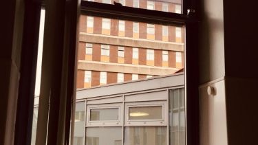 A view from a hospital window