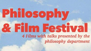 The poster for the Philosophy Film Festival.