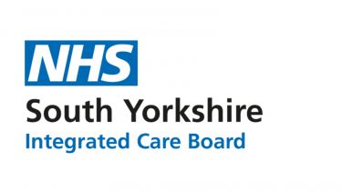 Logo for the NHS South Yorkshire Integrated Care Board