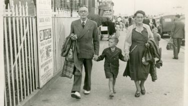 David Blunkett with parents in 1953