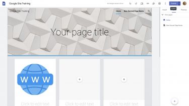 How to publish your google site screenshot