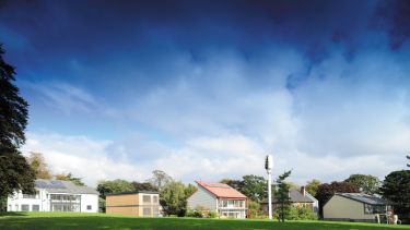 Houses at the University of Nottingham's Creative Energy Homes complex