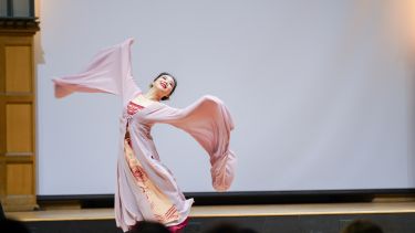 Meng Lu Li performs her dance